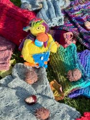 Foto der Handstulpen mit @knitting.ducks